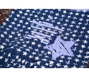 Stickdatei - Negativ Appli Stern